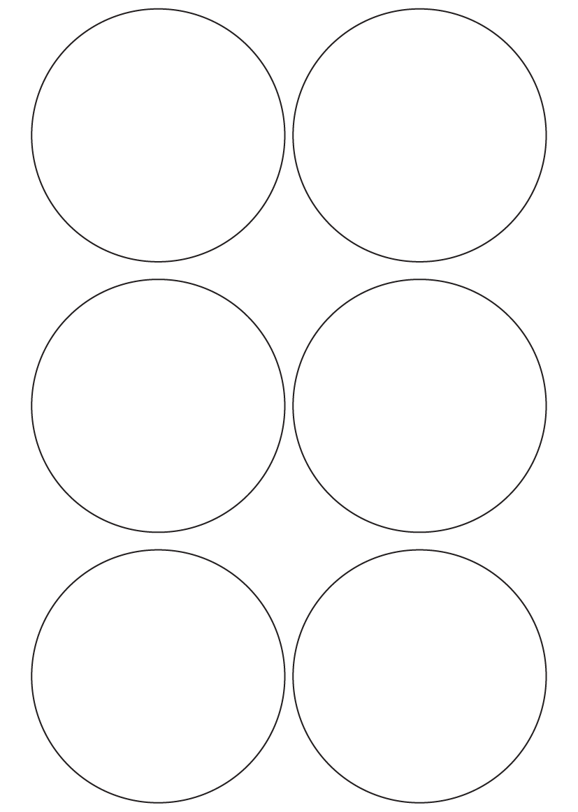 Circle Labels 92mm dia - 1420 labels per roll Circle Labels 92mm dia - 1420 labels per roll