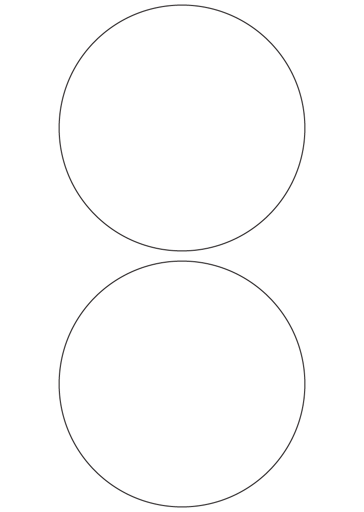 Circle Labels 125mm dia - 540 labels per roll Circle Labels 125mm dia - 540 labels per roll