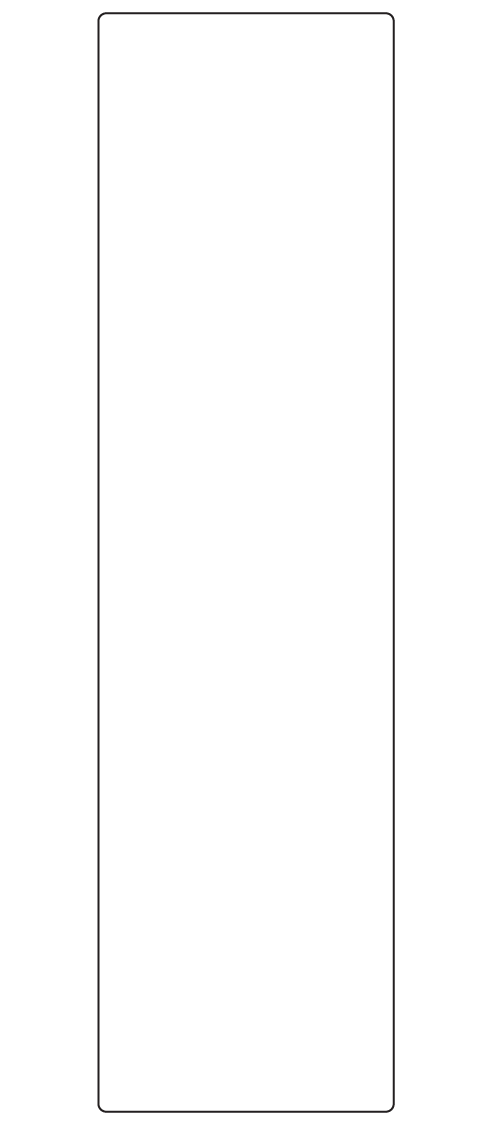 Rectangle Labels 75mm x 279mm - 240 labels per roll