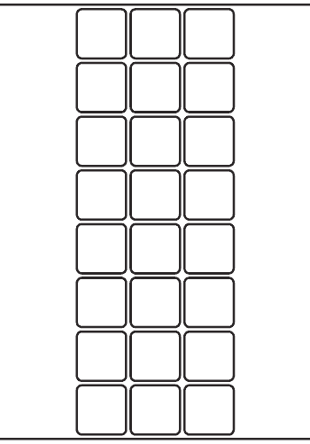 Square Label 32mm x 32mm - 6,000 labels per roll
