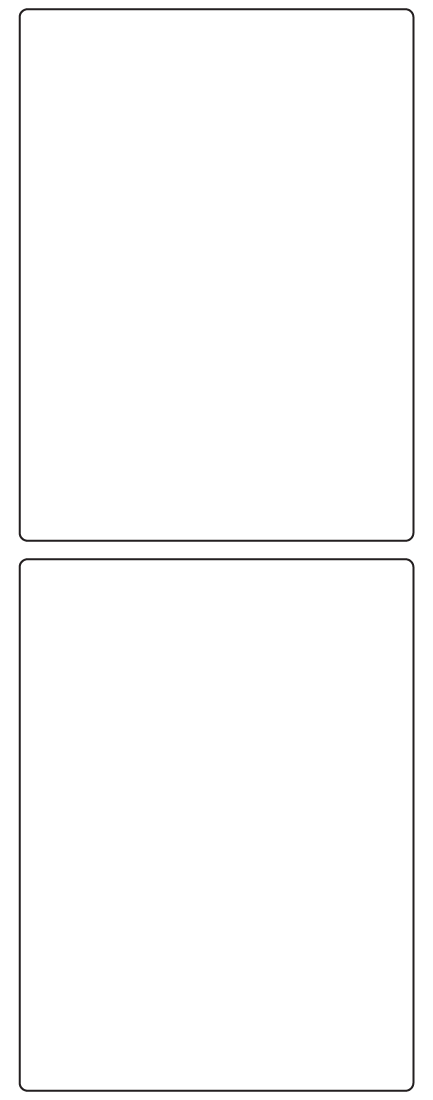 Rectangle Labels 100mm x 135mm - 500 labels per roll