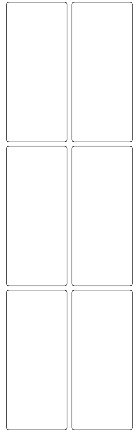 Rectangle Labels 50mm x 115mm - 1180 labels per roll