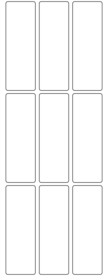 Rectangle Labels 30mm x 90mm - 2250 labels per roll