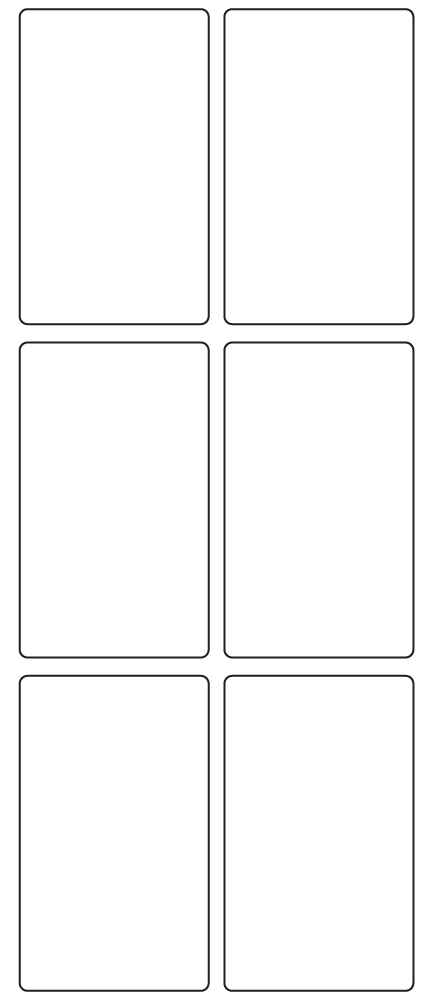 Rectangle Labels 48mm x 80mm - 1650 labels per roll