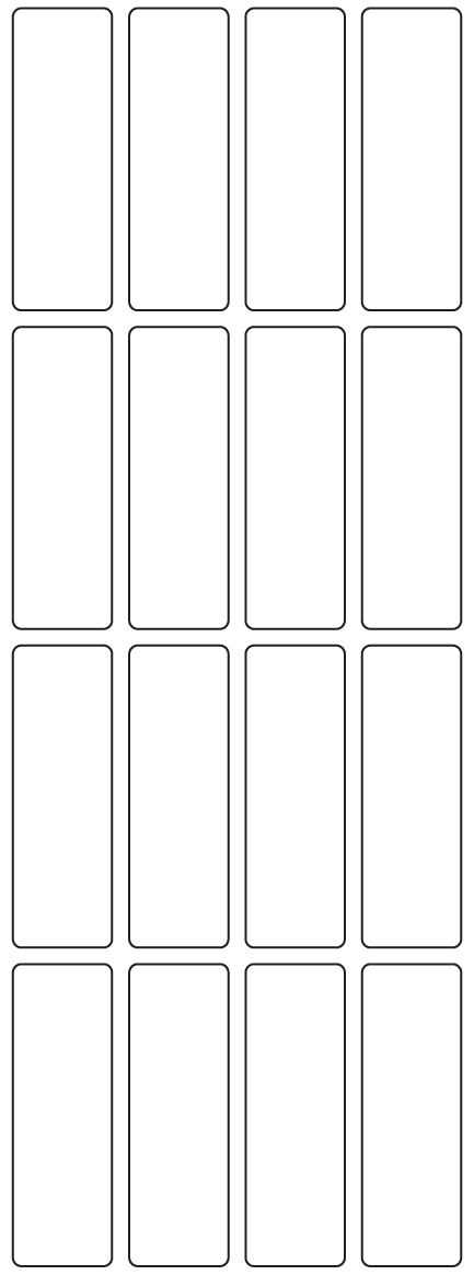 Rectangle Labels 23mm x 70mm - 3790 labels per roll