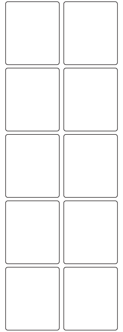 Rectangle Labels 48mm x 56mm - 2370 labels per roll