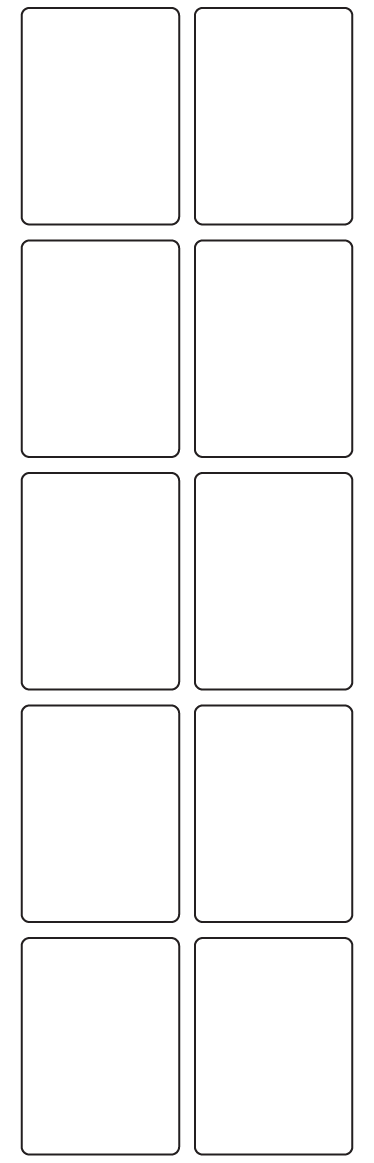 Rectangle Labels 40mm x 55mm - 2370 labels per roll