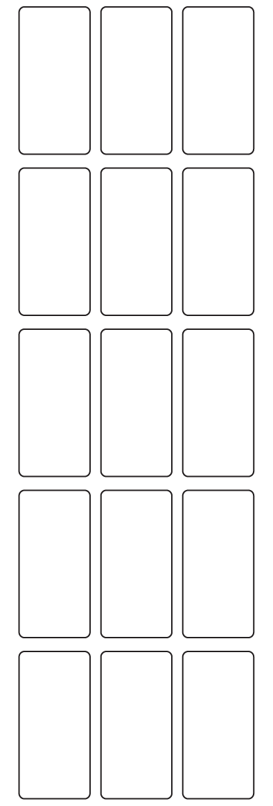 Rectangle Labels 26mm x 54mm - 3560 labels per roll