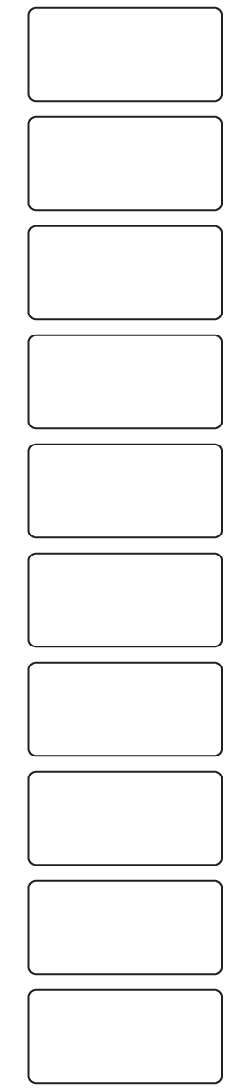 Rectangle Labels 54mm x 26mm - 2300 labels per roll