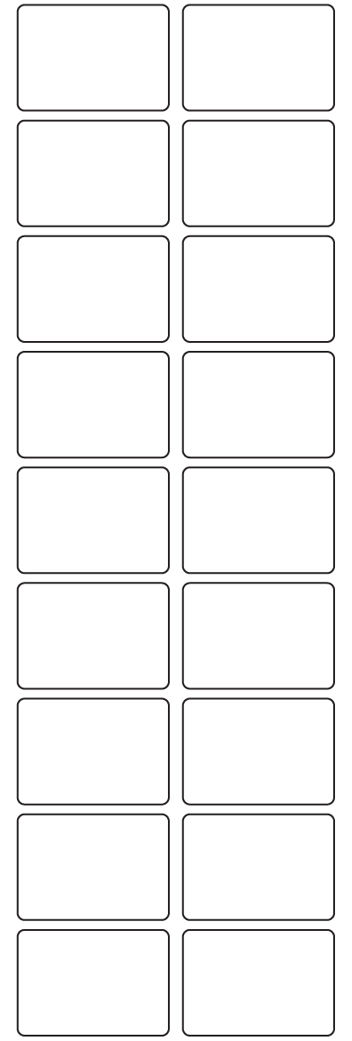 Rectangle Labels 43mm x 30mm - 4270 labels per roll