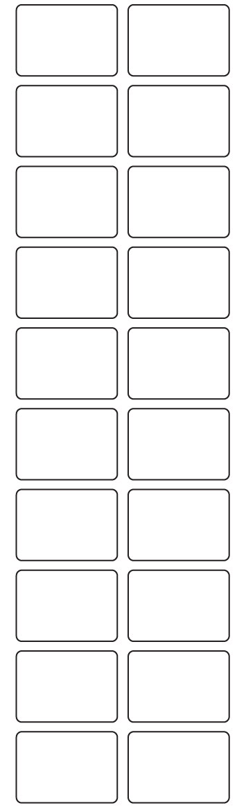 Rectangle Labels 37mm x 26mm - 4740 labels per roll