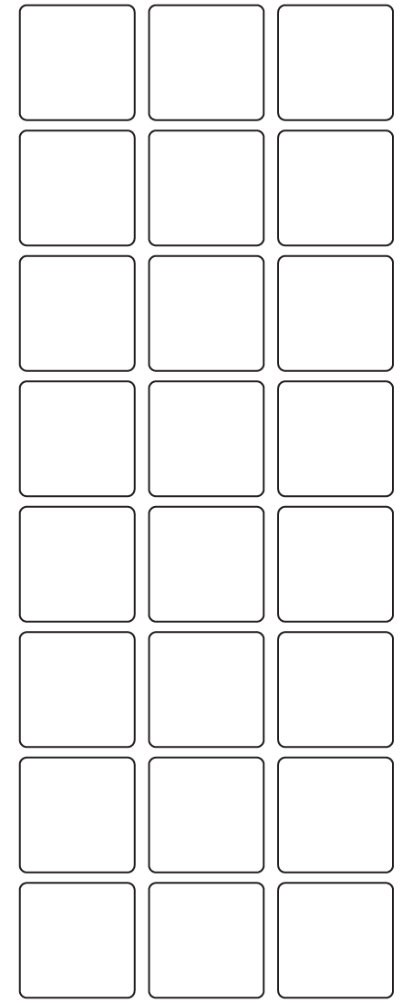 Rectangle Labels 32mm x 32mm - 6010 labels per roll