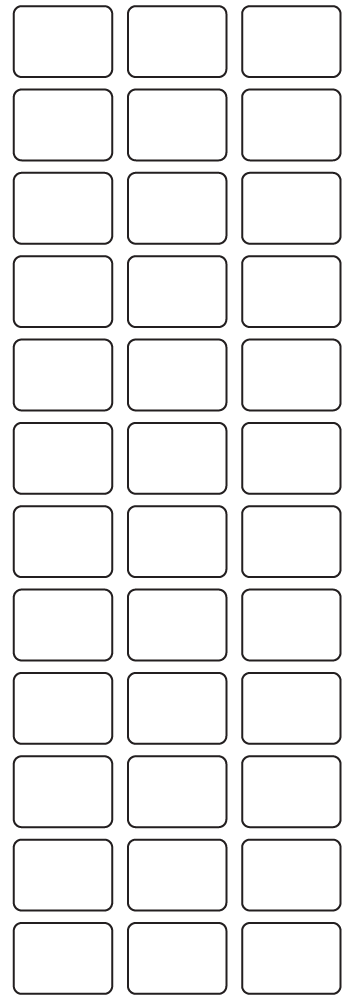 Rectangle Labels 25mm x 18mm - 9920 labels per roll
