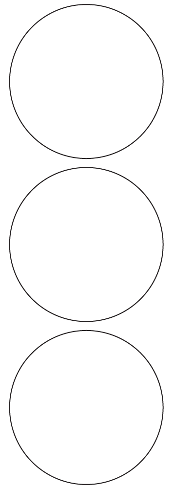 Circle Labels 80mm dia - 830 labels per roll