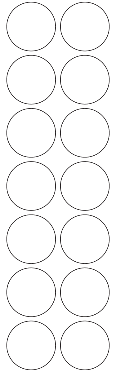 Circle Labels 40mm dia - 3220 labels per roll