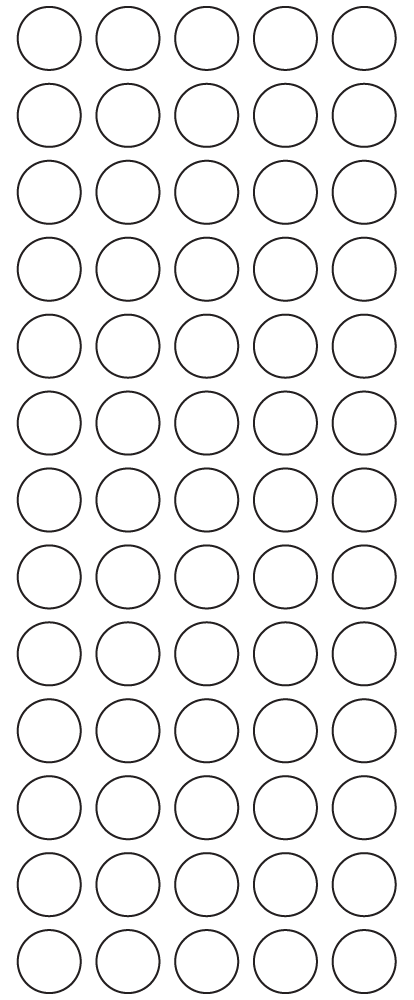 Circle Labels 16mm dia - 17910 labels per roll Circle Labels 16mm dia - 17910 labels per roll