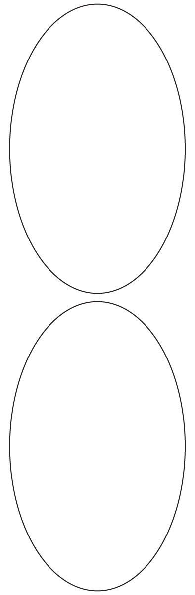 Oval Labels 90mm x 148mm - 460 labels per roll Oval Labels 90mm x 148mm - 460 labels per roll