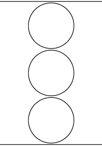 Circle Label 98mm dia - 690 labels per roll