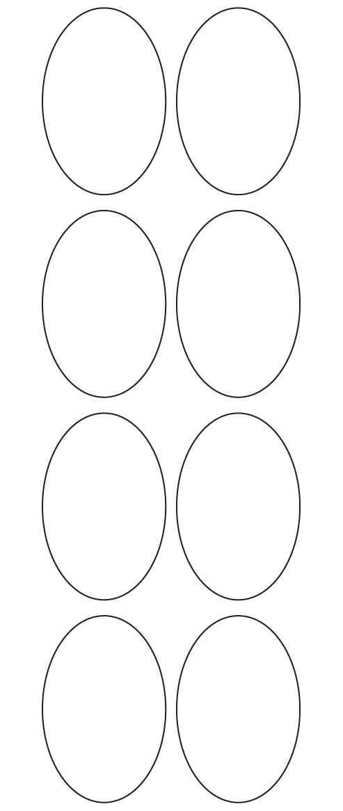 Oval Labels 45.002mm x 68mm - 1900 labels per roll Oval Labels 45.002mm x 68mm - 1900 labels per roll