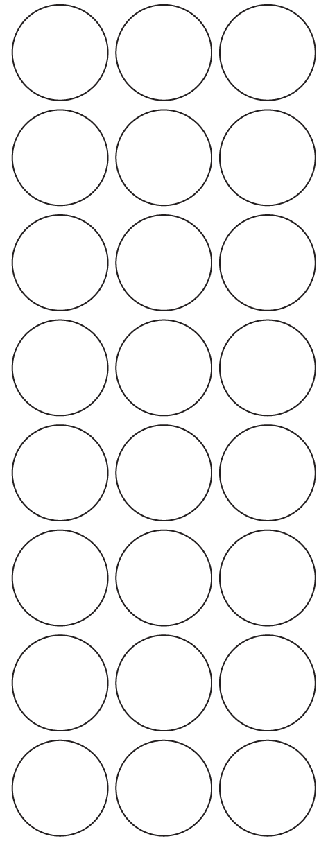Circle Labels 35mm dia - 5450 labels per roll Circle Labels 35mm dia - 5450 labels per roll
