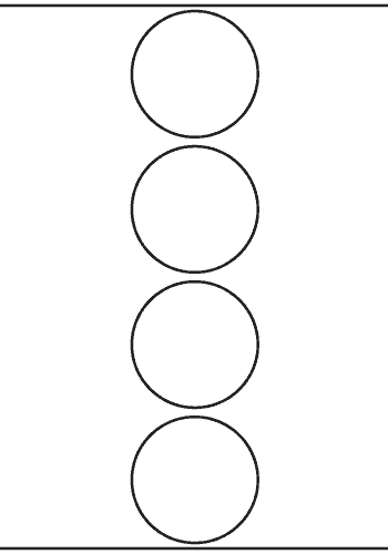 Circle Label 65mm dia - 1,000 labels per roll