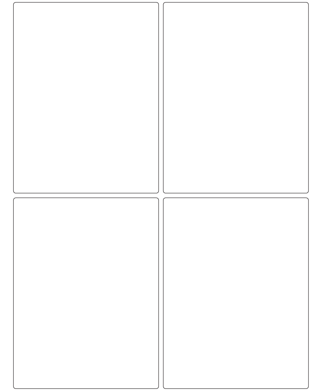 Rectangle Labels 124mm x 163mm - 840 labels per roll