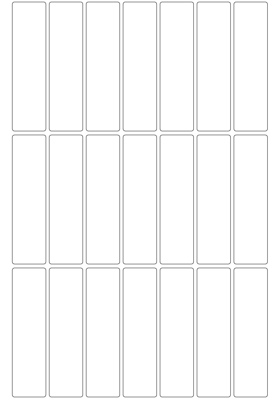 Rectangle Labels 30mm x 115mm - 4130 labels per roll