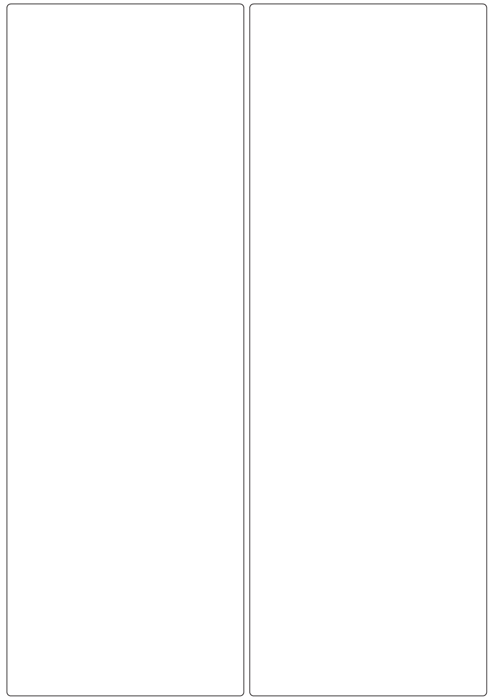 Rectangle Labels 120mm x 350mm - 400 labels per roll