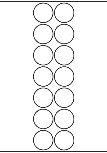 Circle Label 40mm dia - 3,200 labels per roll