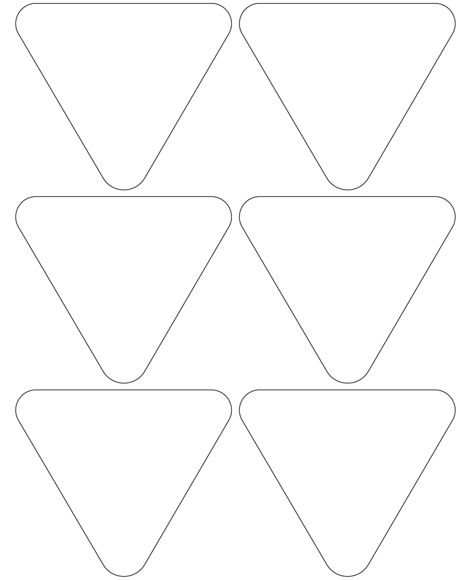 Triangle Labels 110mm x 95mm - 1420 labels per roll Triangle Labels 110mm x 95mm - 1420 labels per roll