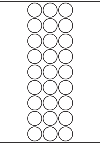 Circle Label 30mm dia - 6,390 labels per roll