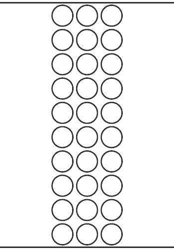 Circle Label 25.4mm dia - 7,110 labels per roll