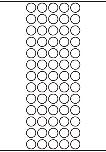 Circle Label 16mm dia - 17,900 labels per roll