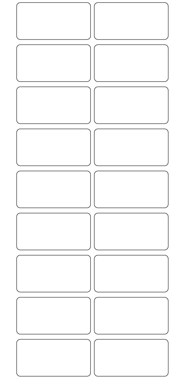 Rectangle Labels 60mm x 30mm - 4090 labels per roll