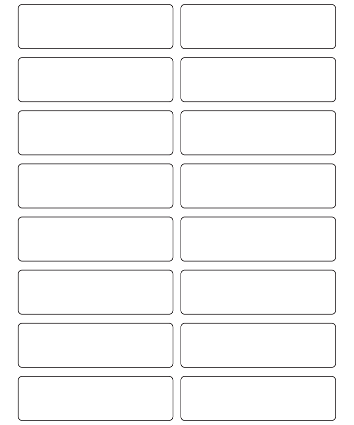 Rectangle Labels 78.74mm x 22.4mm - 5190 labels per roll