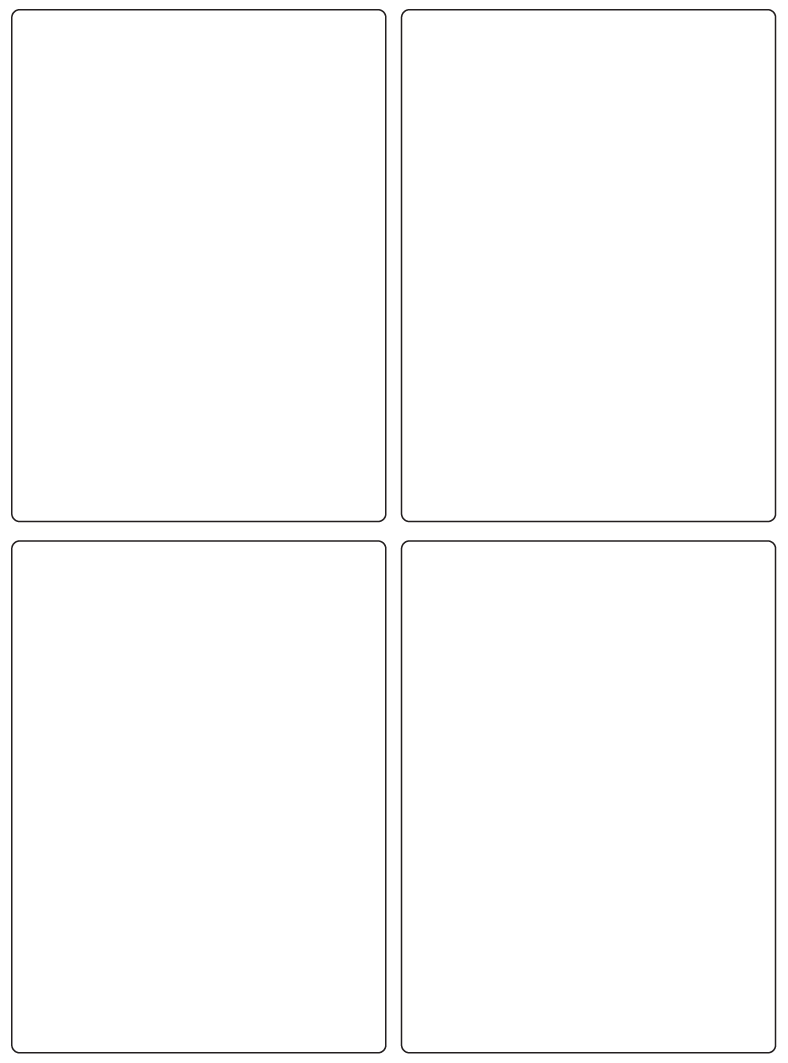 Rectangle Labels 95mm x 130mm - 1040 labels per roll