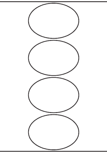 Oval Label 100mm x 70mm - 950 labels per roll