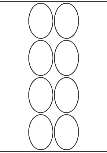 Oval Label 48mm x 70mm - 1,900 labels per roll