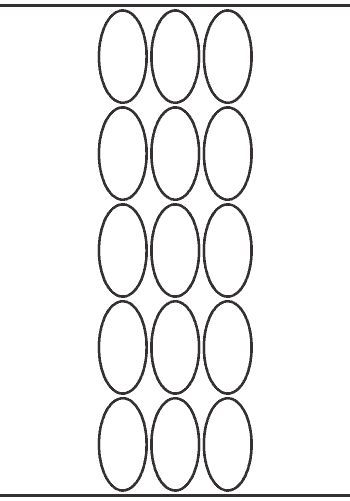 Oval Label 30mm x 58mm - 3,450 labels per roll