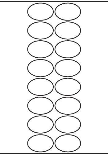 Oval Label 48mm x 32mm - 4,000 labels per roll