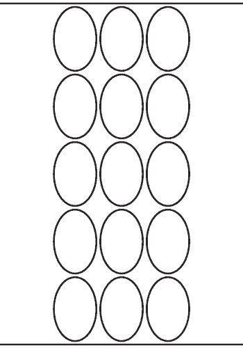 Oval Label 32mm x 48mm - 4,110 labels per roll