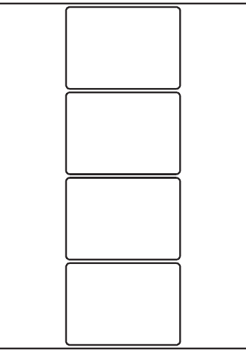 Rectangle Label 102mm x 73mm - 920 labels per roll