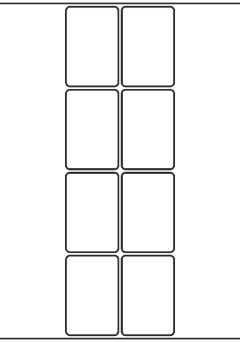 Rectangle Label 48mm x 73mm - 1,840 labels per roll
