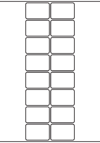 Rectangle Label 52mm x 35mm - 3,680 labels per roll