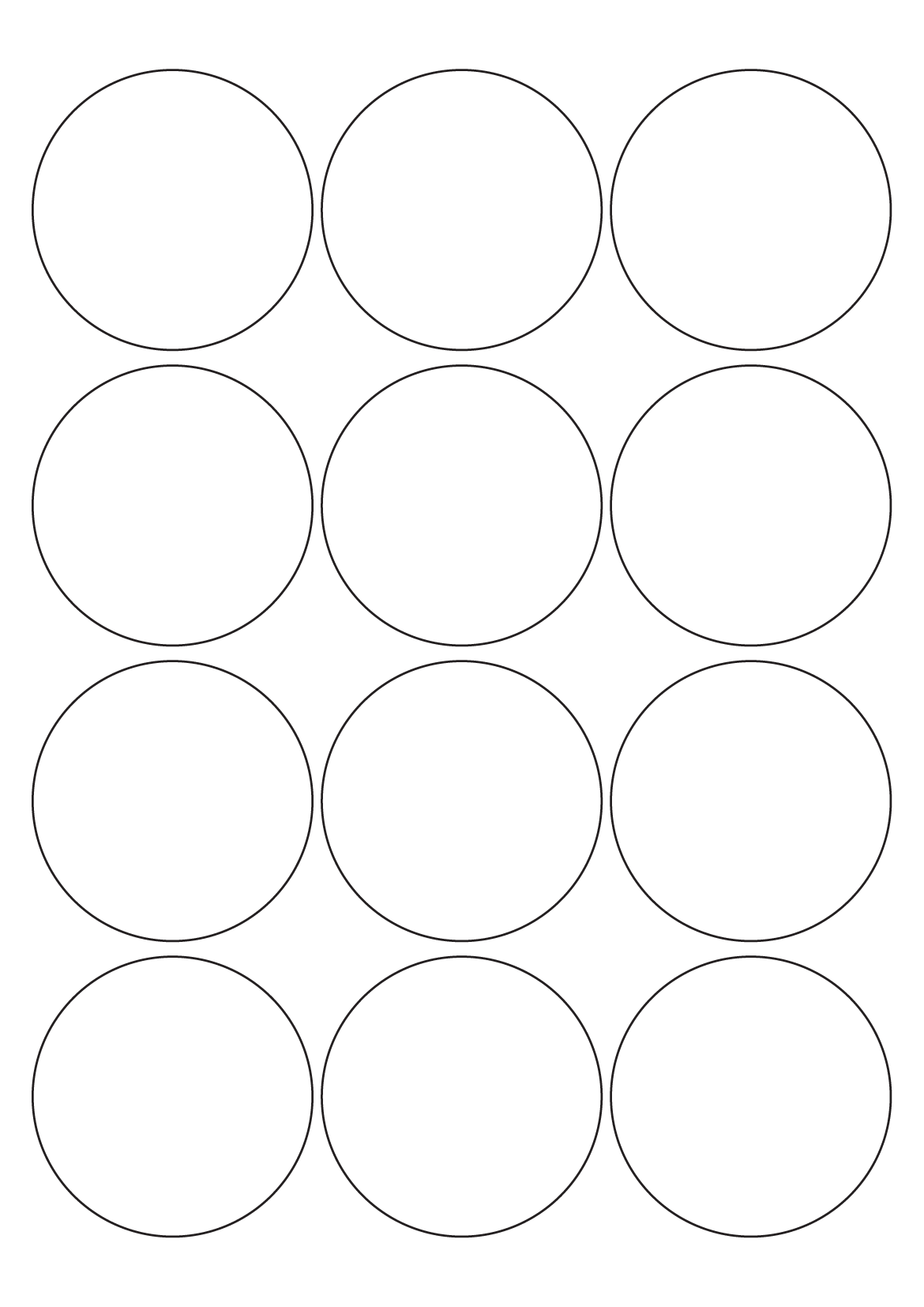 30014 - Label Size 90mm dia - 12 label(s) per sheet 30014 - Label Size 90mm dia - 12 label(s) per sheet