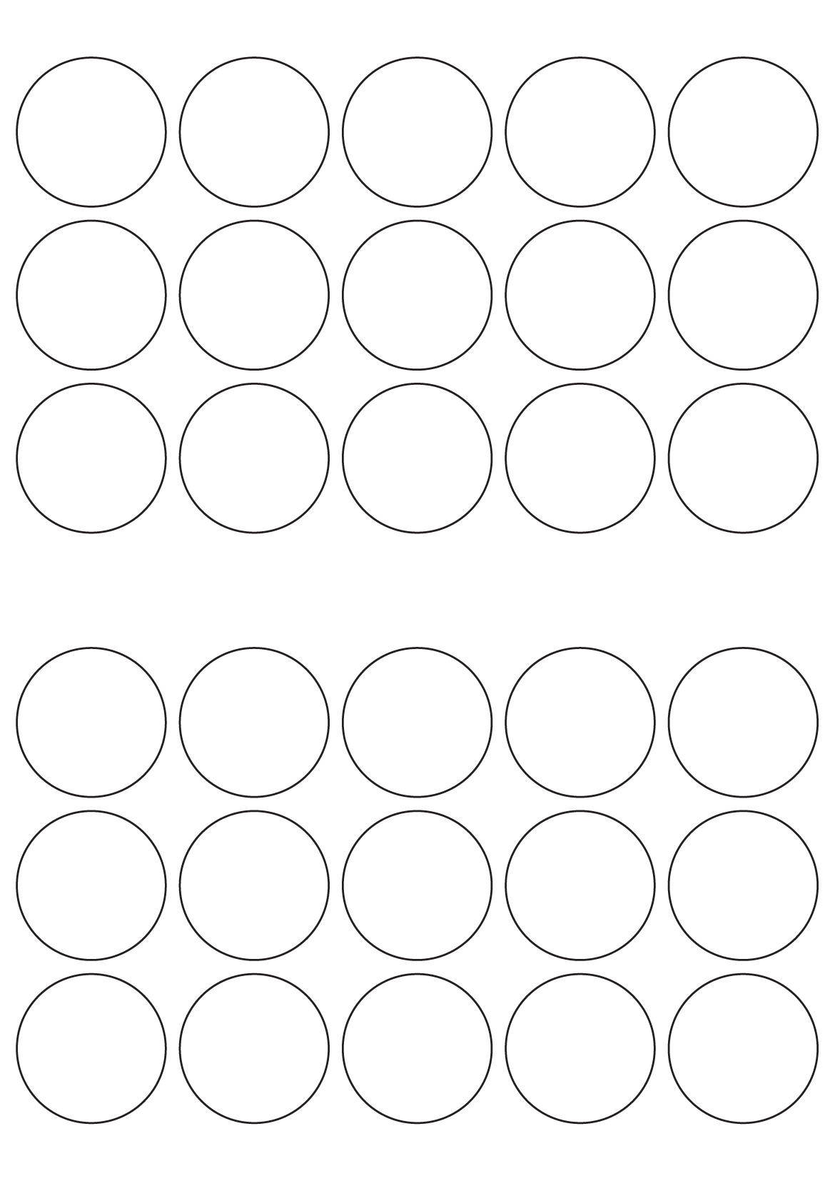 30016 - Label Size 53mm dia - 30 label(s) per sheet 30016 - Label Size 53mm dia - 30 label(s) per sheet