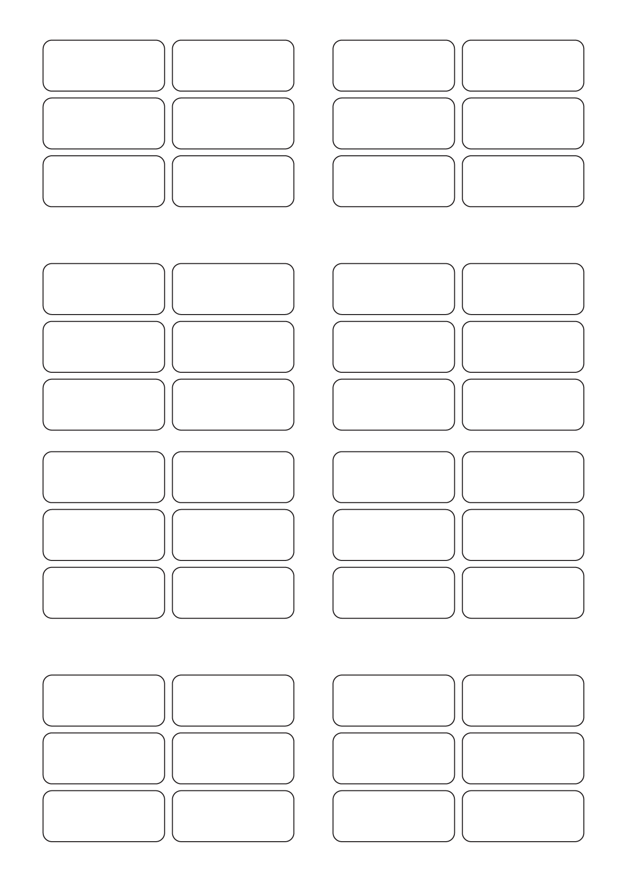30035 - Label Size 62mm x 26mm - 48 label(s) per sheet 30035 - Label Size 62mm x 26mm - 48 label(s) per sheet