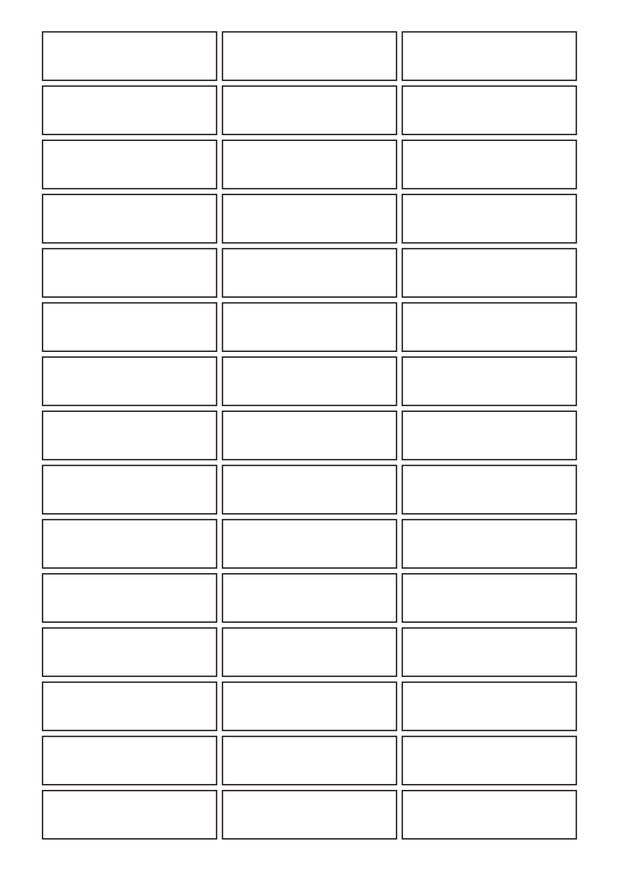 30044 - Label Size 90mm x 25mm - 45 label(s) per sheet