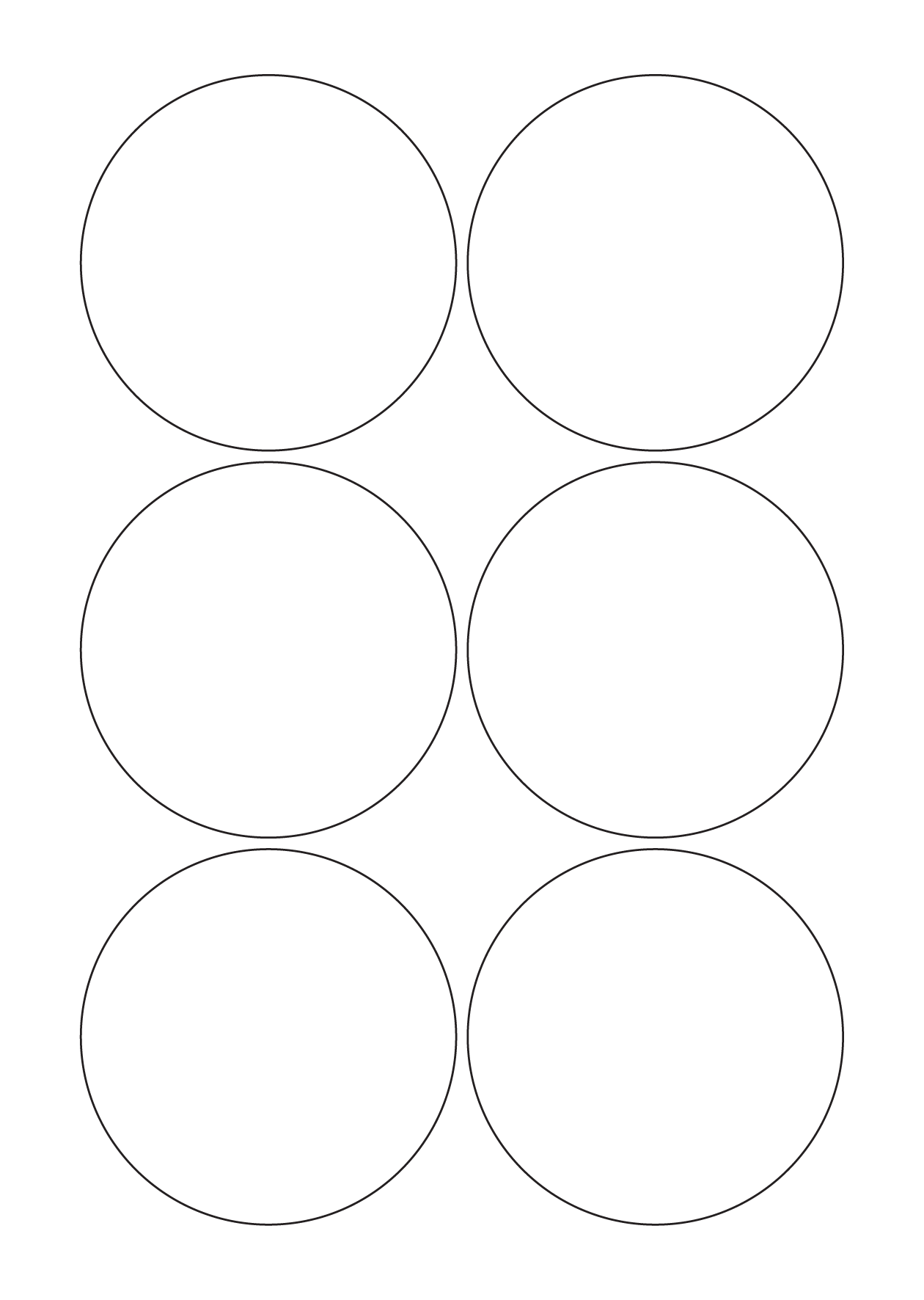 30073 - Label Size 130mm dia - 6 label(s) per sheet 30073 - Label Size 130mm dia - 6 label(s) per sheet