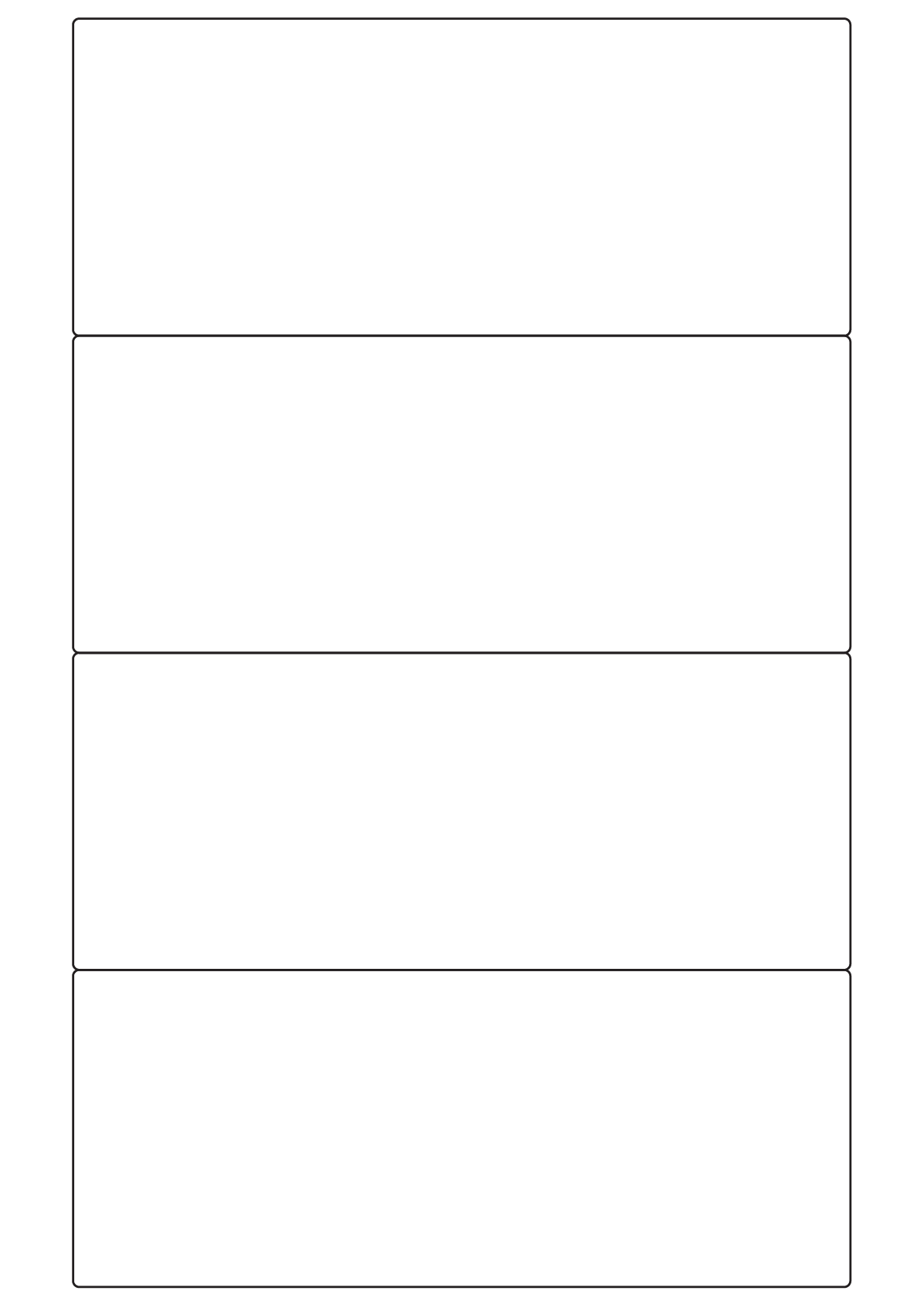 30097 - Label Size 250mm x 102mm - 4 label(s) per sheet